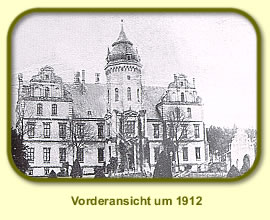 Foto: Vorderansicht des Schlosses um 1912 